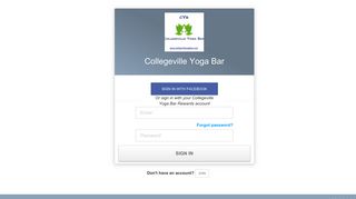 Collegeville Yoga Bar - Login - Perkville