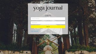 Yoga Journal Master Class Log In