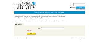 Forgot my login or password - Yoga Journal Library