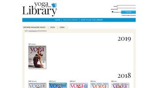 Browse Issues | Yoga Journal Library