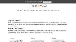 Self Sign In - MoreYoga