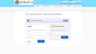 Hot Yoga Club Chico Online - MINDBODY: Login