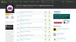 20 min. Yoga Sessions from YogaDownload.com Podcast | Free ...
