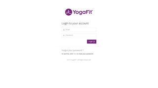 YogaFit Certificate | Login