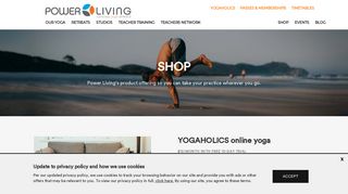 YOGAHOLICS Online Yoga - Subscription - Power Living