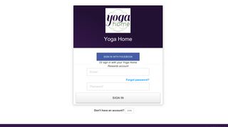 Yoga Home - Login - Perkville