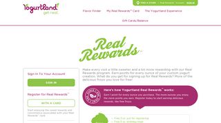 Yogurtland: Real Rewards