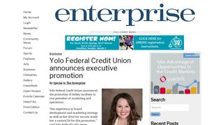 Yolo Federal Credit Union announces executive promotion
