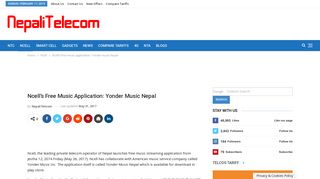 Ncell's free music application: Yonder music Nepal - NepaliTelecom