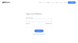 Sign in - YOOtheme