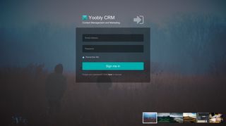 Yoobly CRM | Login Page - Effortless Prospecting