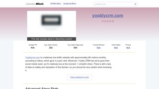 Yooblycrm.com website. Yoobly CRM | Login Page.