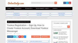 Yookos Registration - Sign Up, How to Create Yookos Account ...