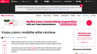 Yoox.com: mobile site review – Econsultancy