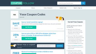 Yoox.com Coupon Codes 2019 (80% discount) - February promo ...