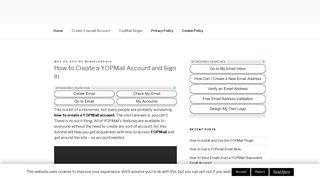 How to Create a YOPMail Account and Sign In |