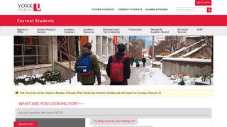 Home | Current Students | York University