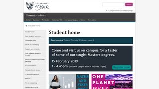 Student home - Student home, The University of York