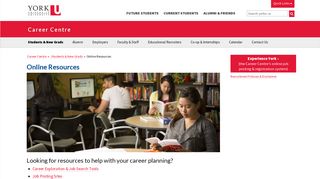 Online Resources - Career Centre - York University