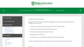 York Flex Card Online - JSA Technologies