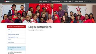 Login Instructions — York College / CUNY
