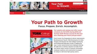 York College Continuing and Professional Studies Registration Portal