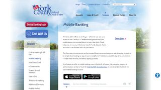 Mobile Banking | York County FCU | Sanford, ME - Biddeford, ME ...
