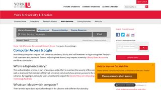 Computer Access & Login | York University Libraries