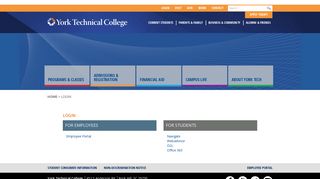 York Technical College :: Login