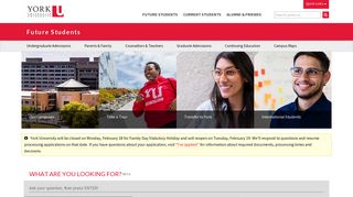 Welcome | Future Students | York University