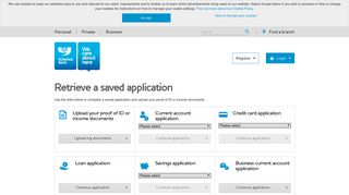 Retrieve a saved application | Yorkshire Bank