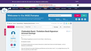 Clydesdale Bank / Yorkshire Bank Signature Account Savings ...