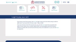 Login to pay your rent | Leeds and Yorkshire Housing Association