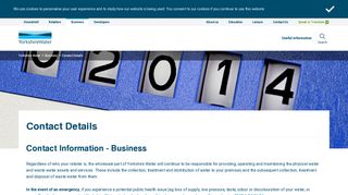 Contact Yorkshire Water - Business