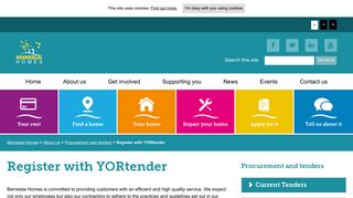 Register with YORtender - Berneslai Homes