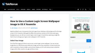How to Use Custom Login Screen Wallpaper in OS X Yosemite