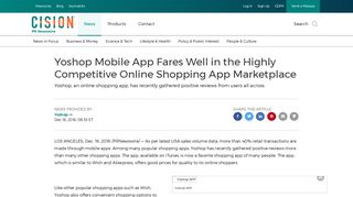 Yoshop Mobile App Fares Well in the Highly Competitive Online ...