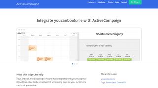 youcanbook.me Integration & App | ActiveCampaign