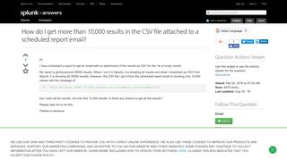 How do I get more than 10,000 results in the CSV file attached to ...