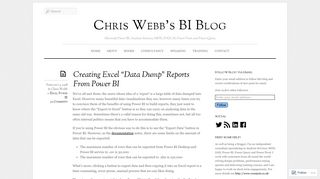Creating Excel “Data Dump” Reports From Power BI « Chris Webb's BI ...