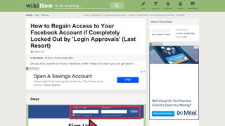 How to Regain Access to Your Facebook Account if Completely ...