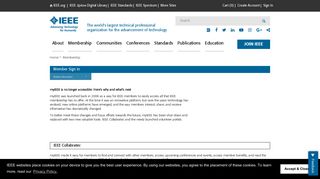 IEEE - Member Sign In