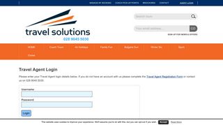 Agents Login | Travel Solutions