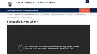 I've applied to UBC. Now what? | UBC Undergraduate Programs and ...