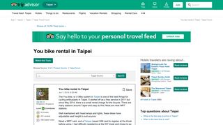 You bike rental in Taipei - Taipei Forum - TripAdvisor