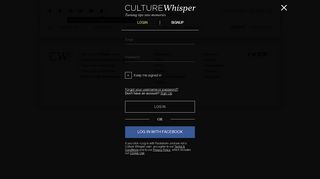 Login - Culture Whisper