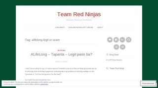 alifelong legit or scam – Team Red Ninjas