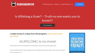 Is Alifelong a Scam? - Unrevealed Truth!!! - Bare Naked Scam
