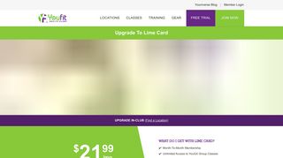 Youfit Health Clubs | Lime Card Membership Benefits