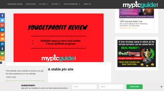 YouGetProfit review - A stable ptc site |Myptcguide